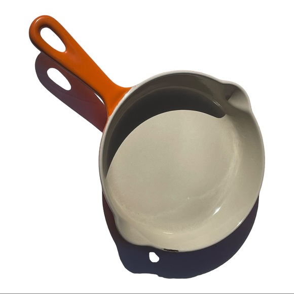 Le Creuset Other - Le Creuset 6.5” double spout skillet in flame.